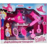 paraply Sally Helikopter Beauty Set Kız Erkek Çocuk Oyuncak Eğitici Oyuncaklar - Çok Renkli