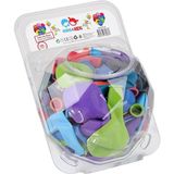 paraply STR-132 Gülenyüz Balon 100LÜ Kız Erkek Çocuk Oyuncak Eğitici Oyuncaklar - Çok Renkli