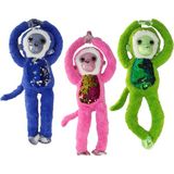 paraply Süslü Maymunlar Peluş Oyuncak 45CM 1ADET Kız Erkek Çocuk Oyuncak Eğitici Oyuncaklar - Çok Renkli