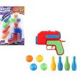 paraply Top Atan Oyuncak Tabanca Strike Gun Bowling Kız Erkek Çocuk Oyuncak Eğitici Oyuncaklar - Çok Renkli