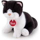 paraply Trudi Peluş Siyah Beyaz Kedi 20CM Kız Erkek Çocuk Oyuncak Eğitici Oyuncaklar - Çok Renkli