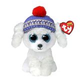 Paraply Ty Beanie Boos Bereli Beyaz Peluş Köpek Sleighbell 18Cm Kız Erkek Çocuk Oyuncak Eğitici Oyuncaklar