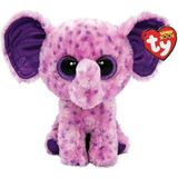 paraply Ty Beanie Boo's Eva Elephant Purple Peluş Kız Erkek Çocuk Oyuncak Eğitici Oyuncaklar - Çok Renkli