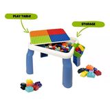 Paraply Urt035-002 Büyük Sandalyeli 64 Pcs Bi-Bloks Masası Kız Erkek Çocuk Oyuncak Eğitici Oyuncaklar