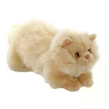Paraply Yatan Peluş Krem Kedi 26Cm Kız Erkek Çocuk Oyuncak Eğitici Oyuncaklar
