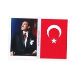 Paras Ticaret 10 Adet Küçük Sticker Mustafa Kemal Atatürk Türk Bayrağı Istikbal Göklerdedir 3 Lü Etiket Seti (Ebat: 16,8 cm x 12 Cm)