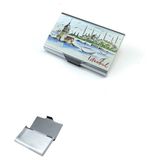 Paras Ticaret Kız Kulesi ve Cami Baskılı Kaliteli Alüminyum Kartvizitlik Kapaklı Pratik Kartlık (1 Adet) (Ebat: 9,5 cm x 6 cm x 1,2 Cm)