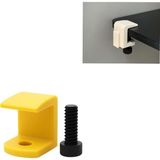 Paras Ticaret Özel Üretim Mengene (Modüler Masa Düzenleyiciler Kablo Tutucu, Bardak Tutucu, Kalemlik, Tepsi, Kulalık Askısı, Telefon Tutucu, 2'li Askı Için Ek Aparattır!) - Sarı