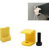 Paras Ticaret Özel Üretim Şarj Vb. Kablo Tutucu 3 Gözlü Kablo Organizatörü Modüler Masa Düzenleyici Tak Çıkar Düzenleyici (Ebat: 3,5 cm x 5 Cm) - Sarı