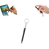 Paras Ticaret Touchpen Kalem Anahtarlık Dokunmatik Uç Küçük Kalem (Telefon Tablet Vb. Dokunmatik Ekran Kalemi) - Siyah