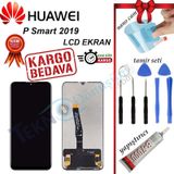 Parça Bankası Huawei P Smart 2019 Çıtasız Siyah Dokunmatik Lcd Cep Telefonu Ekranı