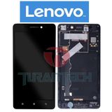Parça Bankası Lenovo A7000 Dokunmatik Çıtalı Siyah Lcd Ekran