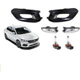 Parçafix Parcafix Fiat Egea Sedan Uyumlu Sis Farı Takımı Kromlu Set Al Tak Şeklinde 2015-2020