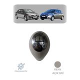 PARÇAMATİK Megane 2 Clio 3 Uyumlu Krom Detaylı Açık Gri Vites Topuzu 8200079112