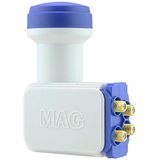 PARCBENY 15853 MAG DÖRTLÜ QUATTRO SANTRAL ALTIN UÇLU SHARP CHIP LNB 0.1DB (4'lü Altın Uç 15853)