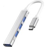 Parcbeny 3453 Type-C 3.1 To USB Hub 4 Port Metal USB Çoğaltıcı Macbook Uyumlu USB 3.0 Hub Otg USB Adaptör Çoklayıcı
