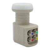 PARCBENY 38043 HERZ HR-905 DİGİTAL QUATTRO SANTRAL TİPİ KU-BAND LNB - ALTIN UÇLU 0.1DB (4'lü Dig 38043)