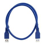 Parcbeny 5352 1 Metre Usb 3.0 Erkek Erkek Ara Bağlantı Kablosu Uzatma Ekleme Yüksek kaliteli USB 3.0 Uzatma kablosu dayanıklı bir bağlantı Depolama aygıtları ve çevre birimleri arasında hızlı aktarım