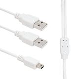 PARCBENY 8861 USB 2XERKEK - MİNİ USB 5 PİN (2.0V) 1.5 METRE V3 KABLO Usb 2 A Erkek -Mini Usb 5Pin kablo