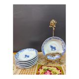 Pardis Chine 6Lı Porselen Çay Tabağı 12 Cm Mavi