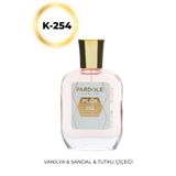 PARDOLE Afrodit K-254 Floral, Tatlı, Odunsu Favoris Kadın Parfüm - 50 ml - Vanilya, Sandal, Tutku Çiçeği