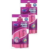 Parex 2 Parça Mikrofiber Havlu Paspas İkili Paket Mor Renkli Akıllı Başlık ile Kolay Kullanım