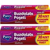 Parex 30’lu Buzdolabı Poşeti Büyük Boy 30 x 45 cm İkili Paket
