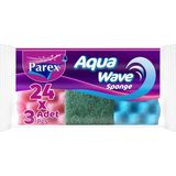 Parex Aquawave 3'lü Bulaşık Süngeri 24'lü Paket