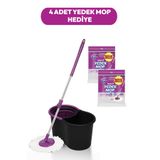 Parex Black Edition Otomatik Temizlik Seti ve 4'lü Yedek Mop