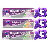 Parex Büyük Boy Büzgülü Kokulu 9 Adet Çöp Torbası Paketi