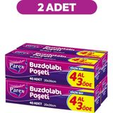 Parex Buzdolabı Poşeti Küçük Boy 4 Al 3 Öde (4*40) 20 x 30 cm İkili Set