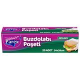 Parex Buzdolabı Poşeti Orta Boy 24 X 38 Cm 20Li Paket