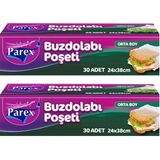 Parex Buzdolabı Poşeti Orta Boy 2'li