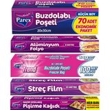 Parex Buzdolabı Poşeti, Streç Film, Pişirme Kağıdı ve Alüminyum Folyo Paketi