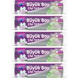 Parex Büzgülü 10'lu Çöp Torbası Yasemin Kokulu Büyük Boy 65 x 70 cm Beşli Paket