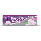Parex Büzgülü Çöp Torbası Beyaz Sabun Kokulu Büyük Boy 10'lu 65 x 70 cm