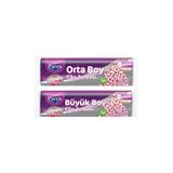 Parex Büzgülü Çöp Torbası Çilek Kokulu 5 Büyük ve 5 Orta Boy Set