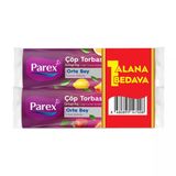 Parex Büzgülü Çöp Torbası Çilek & Limon Kokulu Orta 2 X 10'Lu (5'Li Paket)