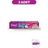 Parex Çift Kilitli Buzdolabı Poşeti 12'li Küçük Boy 20 x 25 cm Ikili Paket