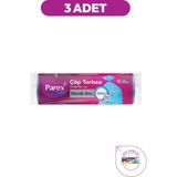 Parex Güçlü Çöp Torbası Büyük Boy 10'lu 65 x 80 cm Üçlü Set