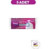 Parex Güçlü Küçük Boy Çöp Torbası 30'lu 40 x 50 cm 5 Paket Beyaz Renk Sızdırmaz Özellik
