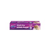 Parex Kilitli Buzdolabı Poşet Büyük Boy 12'li 26 x 28 cm 24 Paket 1 Koli