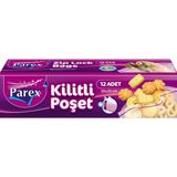 Parex Kilitli Buzdolabı Poşeti Küçük Boy 12'li 20 x 25 cm