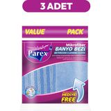 Parex Mikrofiber Banyo Bezi (Mikrofiber Temizlik Bezi Hediye) Üçlü Paket