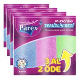 Parex Mikrofiber Temizlik Bezi 3'lü Paket (4 paketi)