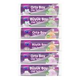 Parex Orta ve Büyük Boy Büzgülü Kokulu 6'lı Çöp Torbası Set