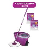 Parex Thunderbolt Pedallı Otomatik Temizlik Seti ve 4'lü Yedek Mop
