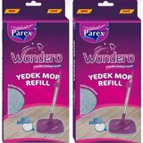 Parex WONDERO OTOMATİK TEMİZLİK SETİ YEDEK MOP 2Lİ AVANTAJ PAKETİ, Parex, Gri, 15cm