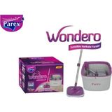Parex Wondero Tekil Temizlik Seti Mikrofiber Malzeme ile Tüm Yüzeylerde Kullanım İçin Hızlı Kuruma - Beyaz