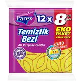 Parex Yüzde 30 8'li Mikrofiber Temizlik Bezi Onikili Paket